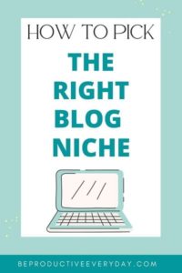 how do I choose the perfect blog niche for my blogging business