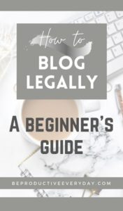 how to blog legally for WordPress website owners and beginner bloggers