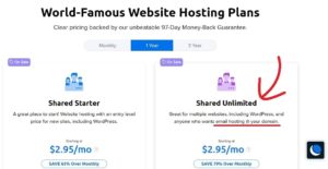 How to start a WordPress blog with no technical experience with DreamHost Shared Unlimited plan