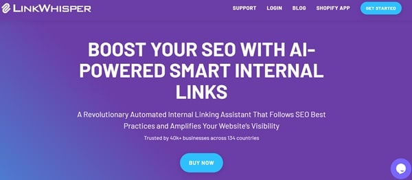 LinkWhisper is an automated internal linking assistant for websites and blogs to amplify site's visibility