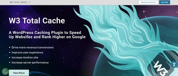 W3 Total Cache by BoldGrid has free and paid versions to increase SEO in WordPress sites and blogs.