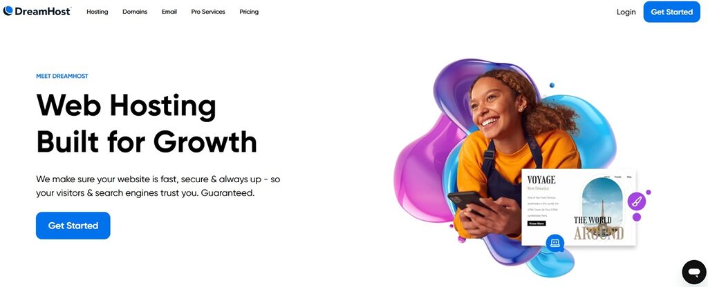 DreamHost vs Squarespace: DreamHost Overview