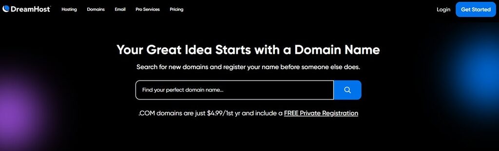 DreamHost Custom Domain Name