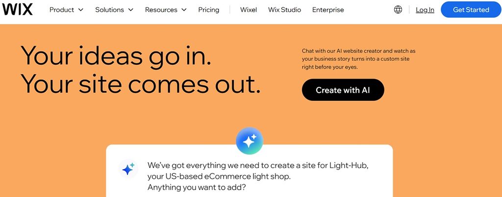 DreamHost vs Wix: Instant Visual Editing with Wix AI Website Builder