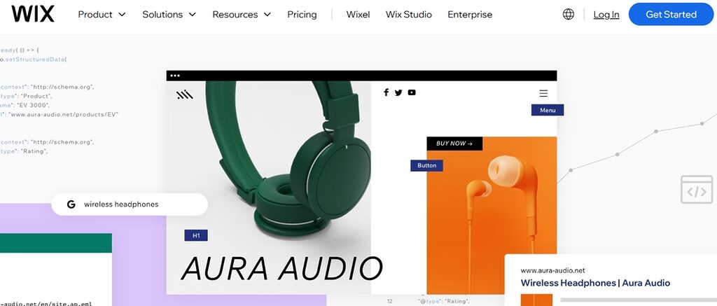Wix is perfect if you are focused on a portfolio, or want a simple business site or hobbyist store.